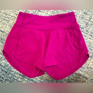 Lululemon 4” Speed Up Size 0 Magenta Pink/Purple